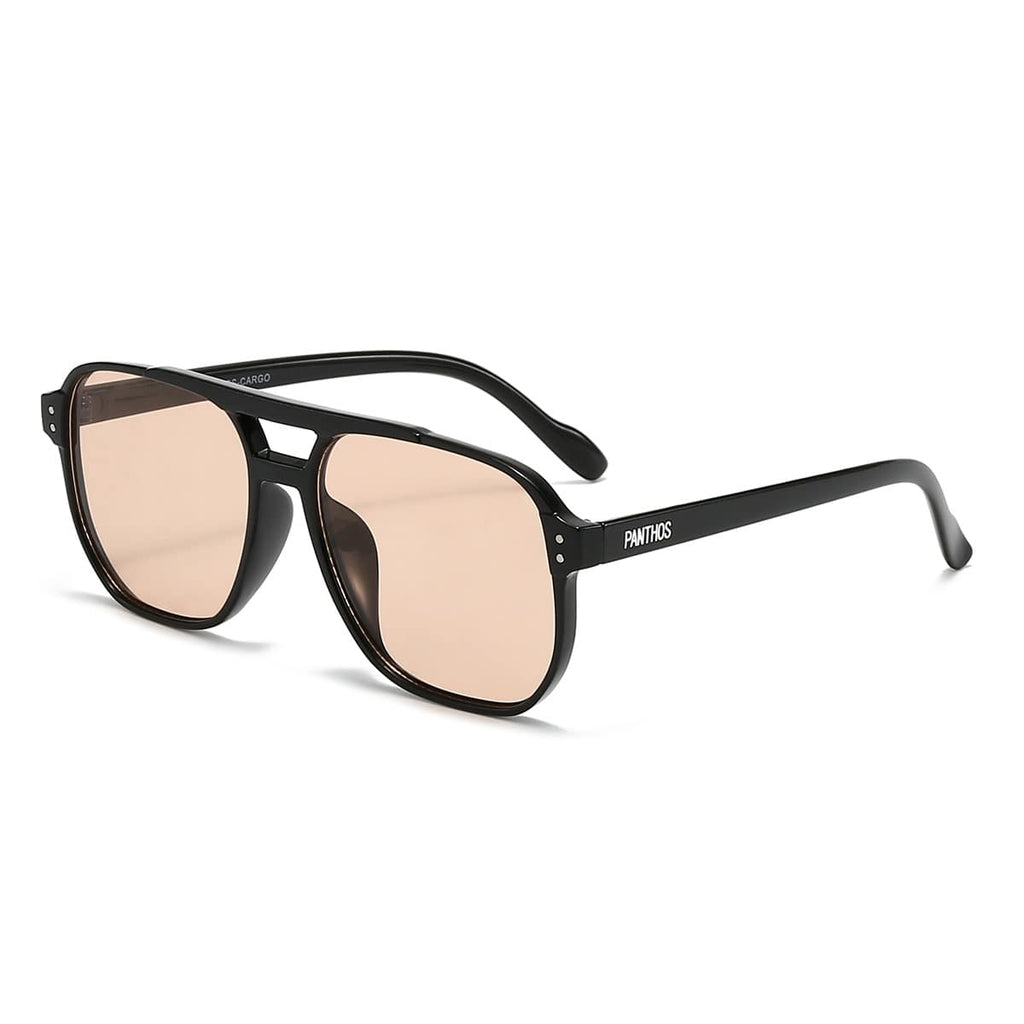 Gafas de sol negro marrón claro