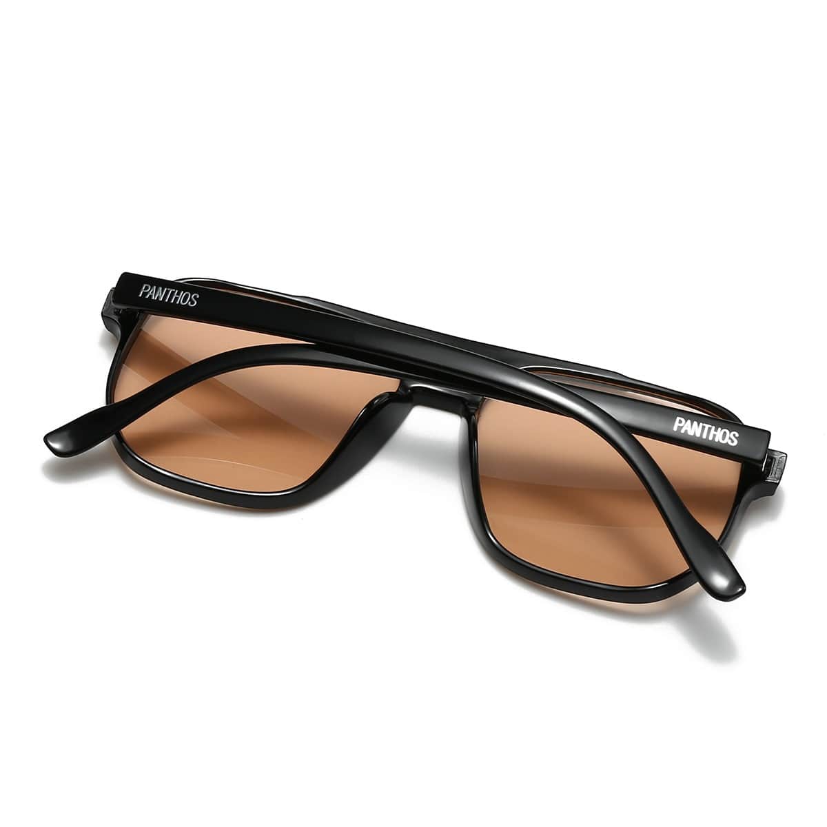 Gafas de sol negro marrón claro